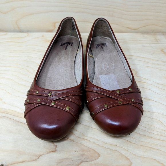 WHITE MOUNTAIN Women's Clara Ballet Flat, Brown Size 8.5 - Picture 5 of 7
